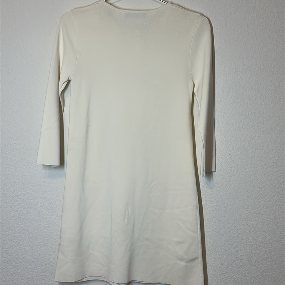 Zara Knit Long Sleeve Bow Dress Size XS - Picture 5 of 12